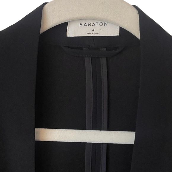 Babaton Black Power Hip Blazer Size 4 - Picture 8 of 10